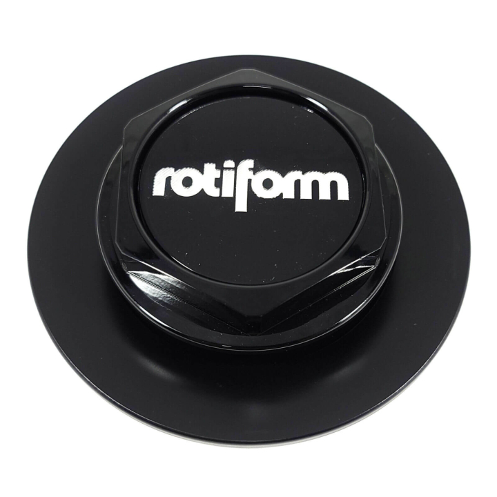 Rotiform R141 Cap Rotiform Gloss Black Center Cap 4OD 3-1/8 Hub Screw-In Closed-End | DDESIGN