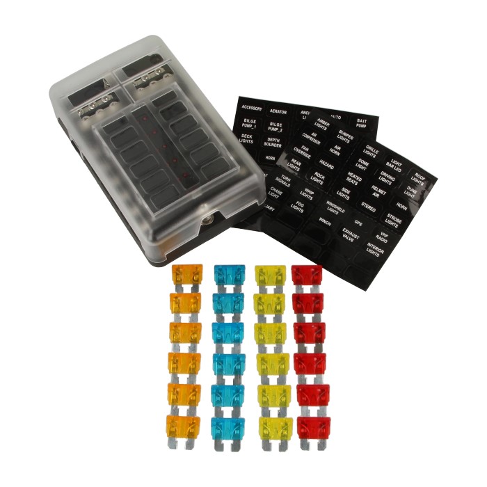 12-way fuse box incl. fuses QSP Products | DDESIGN