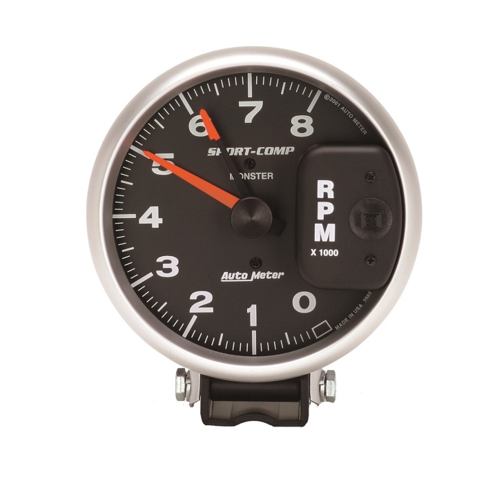 Varvräknare 127mm 8k Rpm Pedestal W/ Red Line Sport-Comp | DDESIGN