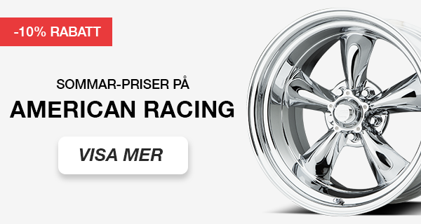 Billga American Racing fälgar hos DDESIGN