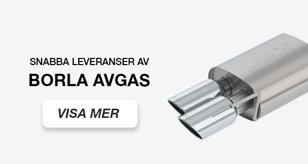 Snabba leveranser av Borla avgassystem hos DDESIGN