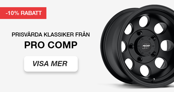 Billga Pro Comp USA fälgar hos DDESIGN