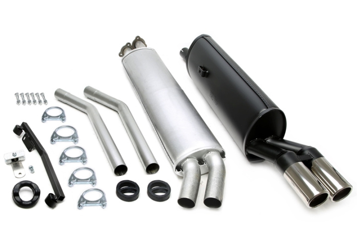 BMW 5er Sedan, 6er Coupe 5er Serie, Typ E28, / 6er Serie, Typ E24 520i E28 10/1982- / 525i E28 06/1981- / 528i/iA E28 09/1981-08/1982 / 528i/iA E28 1982-09/1983 / 628CSi E24 11/1981-04/1982 TA Technix sports exhaust system in the group Select car model / BMW / 5-series (E28) 81-88 / Tuning / Exhaust at DDESIGN Scandinavia AB (01BM020-15)