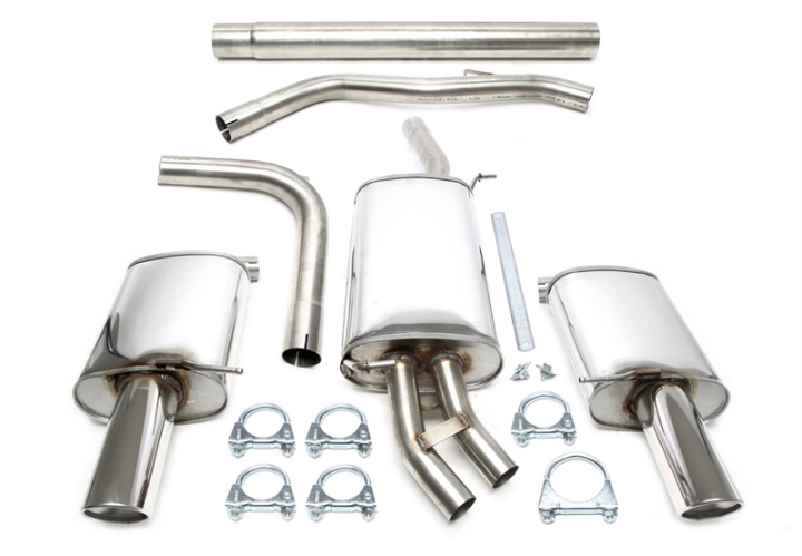 Audi A4 B6 (8E,8H) 2001-2004 TA Technix Duplex stainless steel system in the group Select car model / Audi / A4 - S4 (B6) 2000-2006 / Tuning / Exhaust at DDESIGN Scandinavia AB (02AU013-10D)