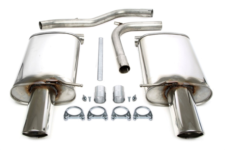 Audi A4 / A4 Cabriolet 8E-B6, 8H-B6-B7 2001-2009 TA Technix Duplex stainless steel system in the group Select car model / Audi / A4 - S4 (B6) 2000-2006 / Tuning / Exhaust at DDESIGN Scandinavia AB (02AU029-10D)