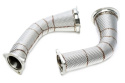 Audi A4 RS4 & A5 RS5 type B9 Downpipes (Catless) With Heat Shield TA Technix