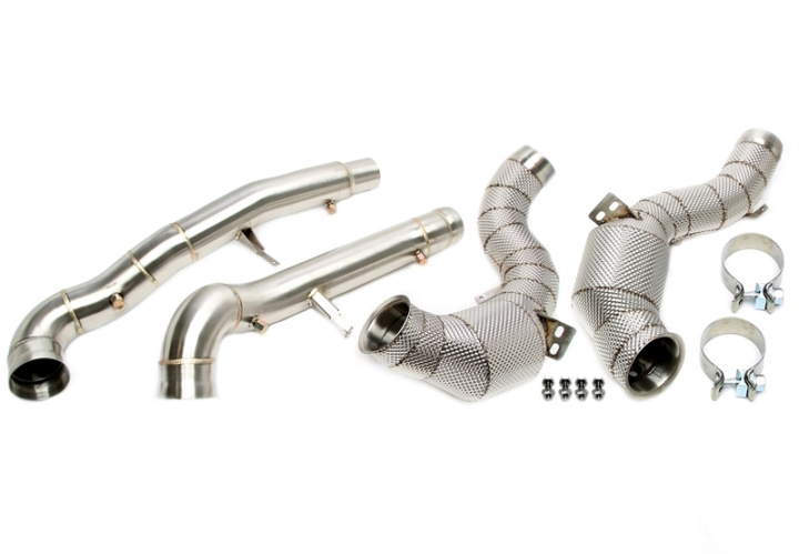 Mercedes Benz AMG GT GTS/GTC/GTR C190/R190 M178-Engine (98mm) 2014-2021 Downpipe With Catalytic Converter TA Technix in the group Select car model / Mercedes Benz / AMG GT / GT S (C190) 2014-2023 at DDESIGN Scandinavia AB (06MB028)