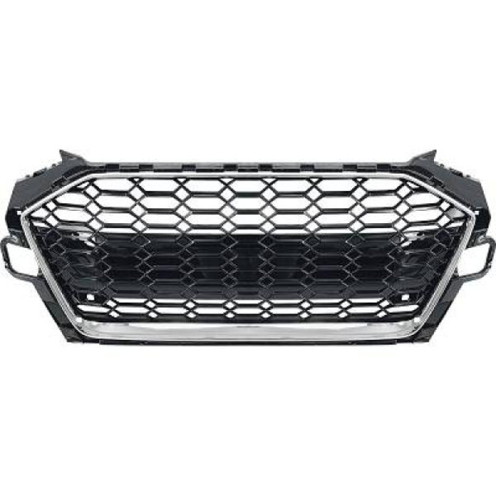 AUDI A4 B9.5 19+ (without Camera) Honeycomb Chrome/Black Sports grill RS-Look DIEDERICHS in the group Select car model / Audi / A4 - S4 - RS4 (B9) 2015+ / Styling at DDESIGN Scandinavia AB (1020741)