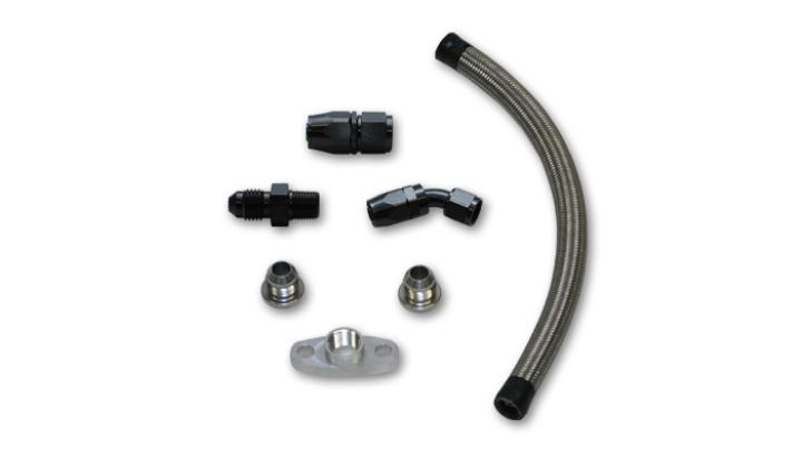 Universal Oil Drain Kit for T3/T4 Turbos (12\'\' long line) Vibrant Performance in the group Tuning / Turbo and Compressor parts / Accessories For Blow-off Valves at DDESIGN Scandinavia AB (10280)