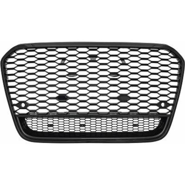  AUDI A6 C7 12-14 Honeycomb Glossy Black Sports Grill RS-Look DIEDERICHS in the group Select car model / Audi / A6 - S6 - RS6 (C7) 2011-2018 / Styling / Grilles at DDESIGN Scandinavia AB (1028140)