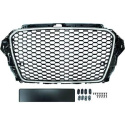 AUDI A3 8V 12-16 Honeycomb Chrome/Black Sports grill RS-Look (with PDC) DIEDERICHS