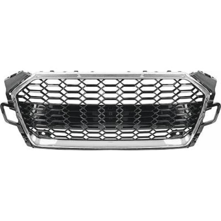  AUDI A5/S5 F5 19+ Honeycomb Chrome/Black Sports grill RS-Look (with PDC) DIEDERICHS in the group Select car model / Audi / A5 - S5 - RS5 (F5) 2016+ / Styling at DDESIGN Scandinavia AB (1046441)