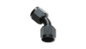 -6AN X -6AN Female Flare Swivel 45 Deg Fitting ( AN To AN ) -Anodized Black Only Vibrant Performance