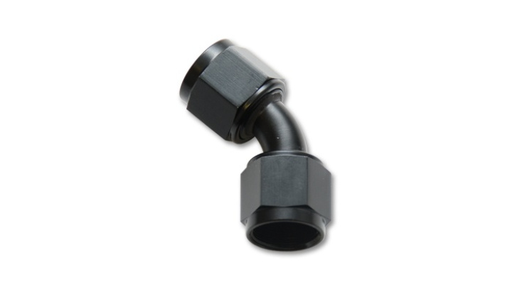 -6AN X -6AN Female Flare Swivel 45 Deg Fitting ( AN To AN ) -Anodized Black Only Vibrant Performance in the group Tuning / AN-Couplings / AN Adapters at DDESIGN Scandinavia AB (10712)