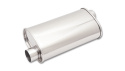 STREETPOWER Oval Muffler, 2.5\'\' inlet/outlet (Offset-Offset) Vibrant Performance