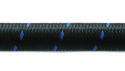 10ft Roll of Black Blue Nylon Braided Flex Hose; AN Size: -4; Hose ID: 0.22\'\' Vibrant Performance