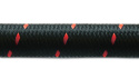 20ft Roll of Black Red Nylon Braid Flex Hose; AN Size: -12; Hose ID: 0.68\'\' Vibrant Performance