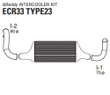 Nissan R33 93-98 InterCooler Kit For Forward Facing Intake Manifold T-23F GReddy