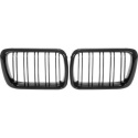  BMW 3-Series E36 97-99 Double Ribbed Gloss Black Sports Grille Sport-Look DIEDERICHS