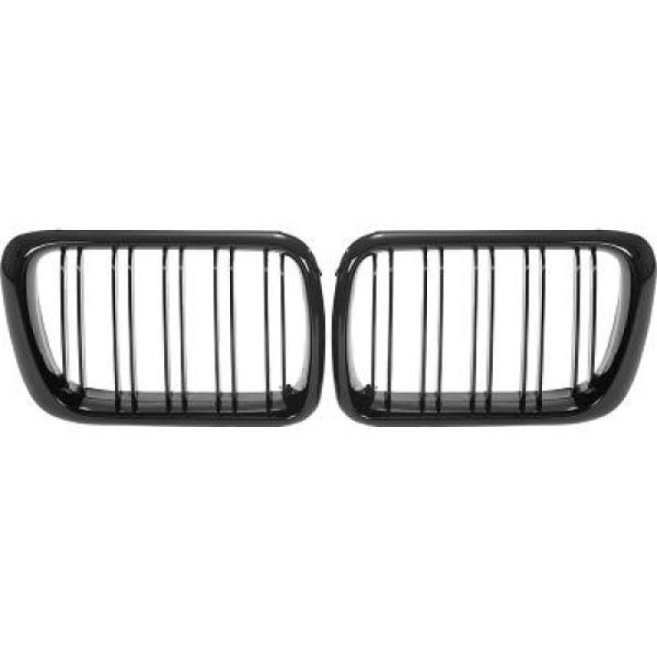  BMW 3-Series E36 97-99 Double Ribbed Gloss Black Sports Grille Sport-Look DIEDERICHS in the group Select car model / BMW / 3-series (E36) 1990-2000 / Styling / Grilles at DDESIGN Scandinavia AB (1213541)