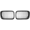  BMW 3-Series E36 96-99 Single Rib Gloss Black Sports Grill DIEDERICHS