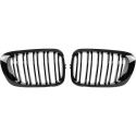  BMW 3-Series E46 Coupé 99-03 Double-ribbed Glossy Black Sports Grill Sport-Look DIEDERICHS