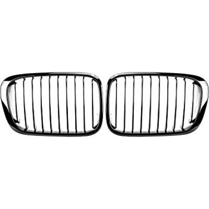  BMW 3-Series E46 Sedan 98-01 Single Rib Gloss Black Sports Grill Performance-Look DIEDERICHS in the group Select car model / BMW / 3-series (E46) 1998-2005 / Styling / Grilles at DDESIGN Scandinavia AB (1214641)