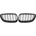 BMW 3-Series E92/93 06-10 Double Ribbed Glossy Black Sports Grill / Kidneys Performance-Look DIEDERICHS