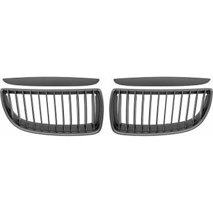  BMW 3-Series E90 05-08 Matt Black Sports Grill / Kidneys Performance-Look DIEDERICHS in the group Select car model / BMW / 3-series (E90-E91) 2005-2012 / Styling at DDESIGN Scandinavia AB (1216841)