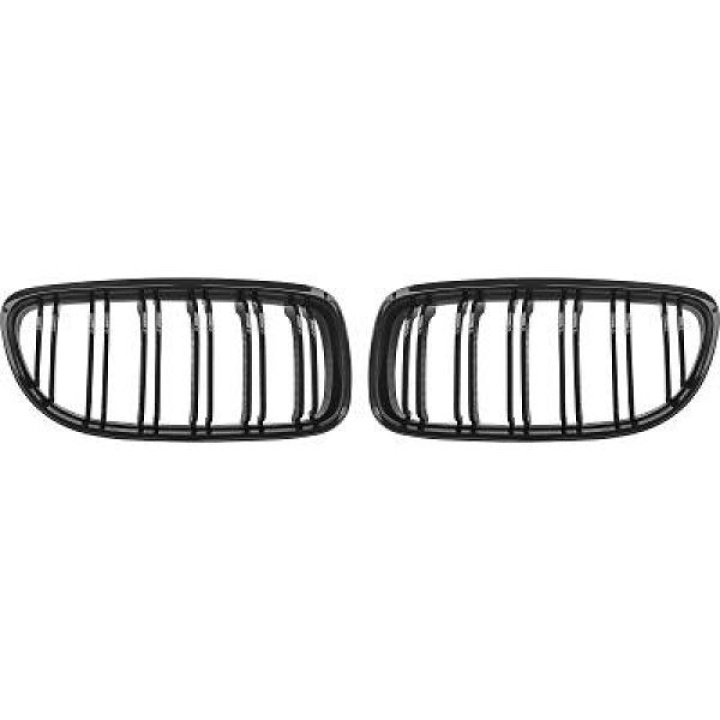  BMW 3-Series E92/93 10-13 Double Ribbed Gloss Black Sports Grill / Kidneys Performance-Look DIEDERICHS in the group Select car model / BMW / 3-series (E92-E93) 05-12 / Styling / Grilles at DDESIGN Scandinavia AB (1216941)