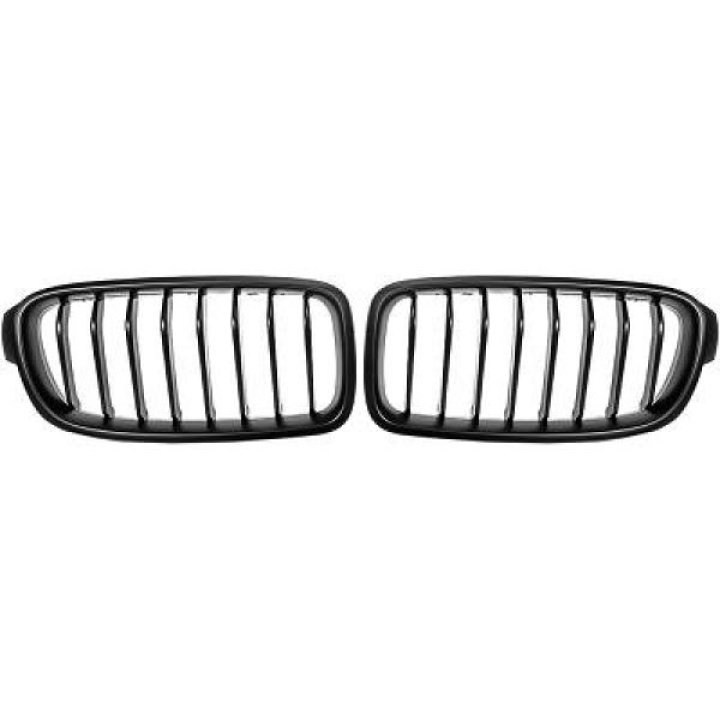  BMW 3-Series F30/F31 11-15 Single Rib Matt Black Sports Grill / Kidneys Performance-Look DIEDERICHS in the group Select car model at DDESIGN Scandinavia AB (1217441)