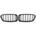 BMW 3-Series F30/F31 11+ Double Ribbed Carbon Fiber Look Sports Grill / Kidneys Sport-Look DIEDERICHS