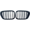  BMW 5-Series E39 95-03 Double Ribbed Gloss Black Sports Grill / Kidneys Performance-Look DIEDERICHS