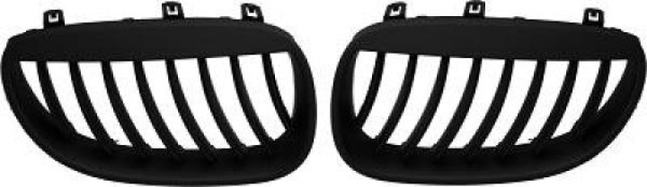  BMW 5-Series E60/E61 03-07 Matt Black Sports Grill / Kidneys DIEDERICHS in the group Select car model / BMW / 5-series (E60-E61) 03-10 / Styling at DDESIGN Scandinavia AB (1224340)