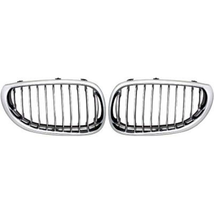  BMW 5-Series E60/E61 03-07 Single Ribbed Chrome/Black Sports Grill / Kidneys DIEDERICHS in the group Select car model / BMW / 5-series (E60-E61) 03-10 / Styling at DDESIGN Scandinavia AB (1224440)