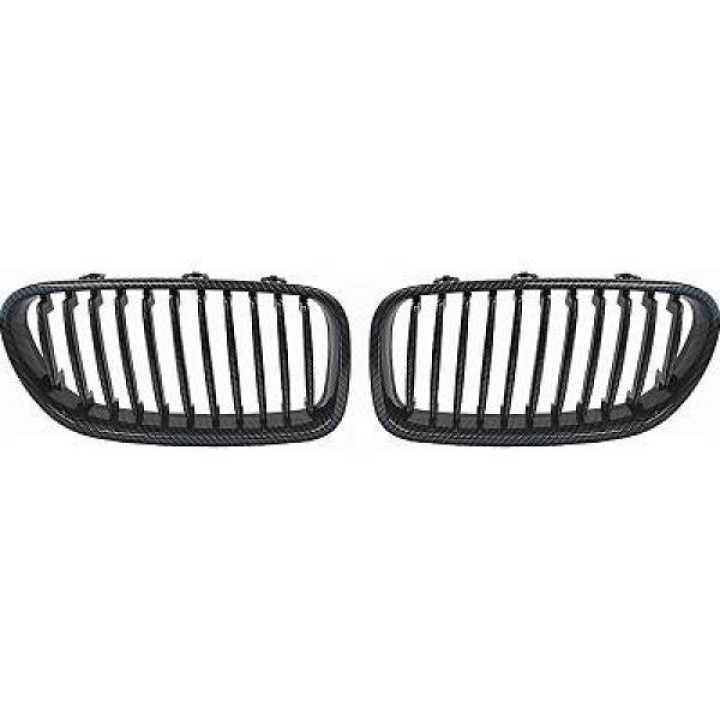  BMW 5-Series F10/F11 10-13 Single Ribbed Carbon Fiber Look Sports Grill / Kidneys DIEDERICHS in the group Select car model / BMW / 5-series (F07-F10-F11) 11-17 / Styling / Grilles at DDESIGN Scandinavia AB (1225440)
