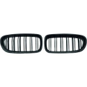 BMW 5-Series F10/F11 13-17 Double-ribbed Glossy Black Sports Grill / Kidneys DIEDERICHS