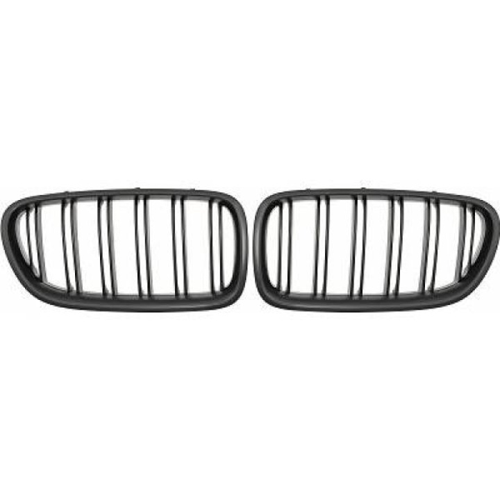  BMW 5-Series F10/F11 13-17 Double Ribbed Matte Black Sports Grill / Kidneys DIEDERICHS in the group Select car model / BMW / 5-series (F07-F10-F11) 11-17 / Styling / Grilles at DDESIGN Scandinavia AB (1225741)