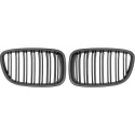  BMW 5-Series GT F07 13-17 Double Ribbed Matte Black Sport Grille / Kidneys Sport-Look DIEDERICHS