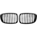  BMW 5-Series GT F07 13-17 Single Rib Gloss Black Sports Grill / Kidneys DIEDERICHS