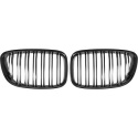  BMW 5-Series GT F07 08-17 Double Ribbed Gloss Black Sport Grille / Kidneys Sport-Look DIEDERICHS