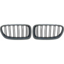  BMW 5-Series F10/F11 13-17 Double Ribbed Carbon Fiber Look Sports Grill / Kidneys Sport-Look DIEDERICHS