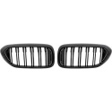 BMW 5-Series G30/G31 17-20 Double-ribbed Glossy Black Sport Grille / Kidneys Sport-Look DIEDERICHS