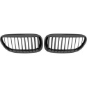  BMW 6-Series E63/E64 04-10 Single Rib Gloss Black Sports Grill / Kidneys Performance-Look DIEDERICHS