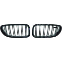  BMW 6-Series F12/F13 11+ Double Ribbed Glossy Black Sports Grill / Kidneys Performance-Look DIEDERICHS