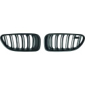  BMW 6-Series F12/F13 11+ Double Ribbed Matte Black Sports Grill / Kidneys Performance-Look DIEDERICHS