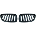 BMW 2-Series F22/23 13-17 Single Rib Matte Black Sports Grill / Kidneys DIEDERICHS