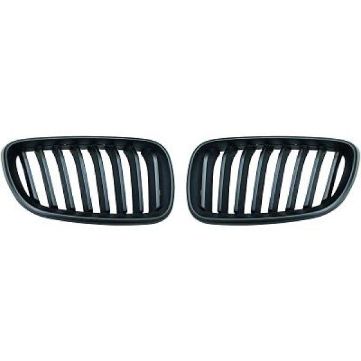  BMW 2-Series F22/23 13-17 Single Rib Matte Black Sports Grill / Kidneys DIEDERICHS in the group Select car model / BMW / 1-series 2-series (F20-F23) 2011-2019 / Styling / Grilles at DDESIGN Scandinavia AB (1235240)