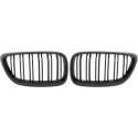  BMW 2-Series F22/23 13-17 Double Ribbed Black Sports Grille / Kidneys Performance-Look DIEDERICHS