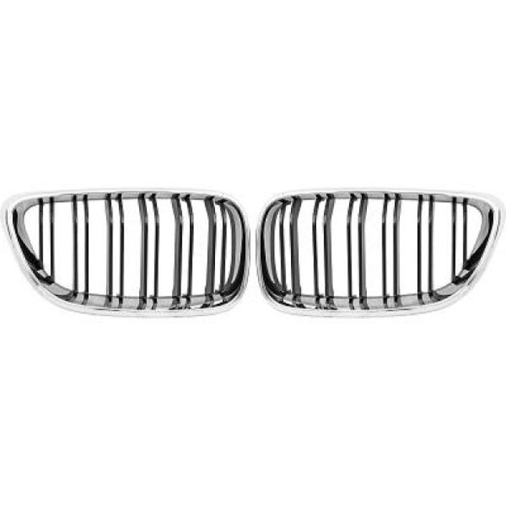  BMW 2-Series F22/23 13-17 Double Ribbed Chrome/Black Sports Grill / Kidneys Sport-Look DIEDERICHS in the group Select car model / BMW / 1-series 2-series (F20-F23) 2011-2019 / Styling / Grilles at DDESIGN Scandinavia AB (1235242)